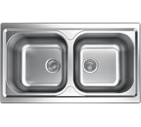 APELL ATMOSFERA TM862IPC LAVELLO 2 VASCHE 86 X 50 CM PRELUCIDO SEMIFILO 4 MM