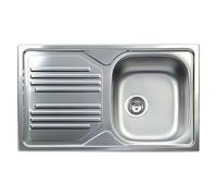 Apell Lavello 1 vasca (86x50cm) ATMOSFERA Inox Prelucidato TM861ILPC