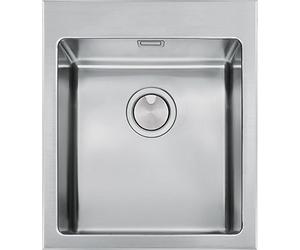 Apell Lavello Cucina 1 Vasca da Incasso Larghezza 39 cm materiale Acciaio Inox finitura Spazzolato - LNR39FBC Serie Radius R12