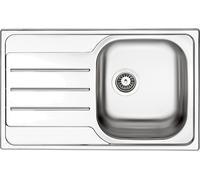 Apell Lavello Cucina 1 Vasca Incasso con Gocciolatoio Sx Larghezza 79 cm materiale Acciaio Inox finitura Prelucido - OH791ILPC Linea Oceano