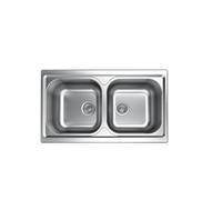 Apell Lavello Cucina 2 Vasche Incasso Larghezza 86 cm materiale Acciaio Inox finitura Prelucida - TM862IPC Serie Atmosfera
