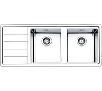 Apell Lavello Cucina Incasso 2 Vasche Gocciolatoio 116 cm Acciaio LNP1162ILBC