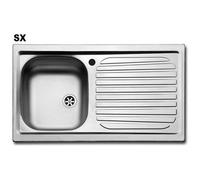 Apell - LAVELLO CUCINA INCASSO ACCIAIO INOX UNA VASCHETTA Destra DX APELL 86 cm