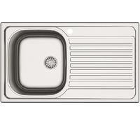 Apell Lavello da Incasso 1 Vasca con Gocciolatoio Dx Larghezza 86 cm materiale Acciaio Inox finitura Prelucido - OHN861IRPC Serie Oceano