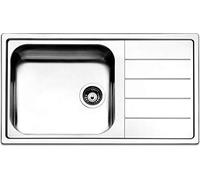 Apell Lavello Cucina Incasso Semifilo 1 Vasca con Gocciolatoio Dx Larghezza 86 cm materiale Inox finitura Spazzolata - LNG861IRBC Serie Linear