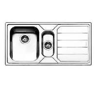 APELL LINEAR LN1002FRBC LAVELLO 2 VASCHE GOCCIOLATOIO DX SPAZZOLATO INCASSO FLAT
