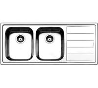 Lavello Apell LN1162IRBC 117X51 cm 2 vasche Acciaio inossidabile