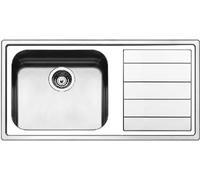 APELL LINEAR LNG1001FRBC LAVELLO 1 VASCA GOCCIOLATOIO DX SPAZZOLATO INCASSO FLAT