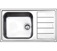 Apell Lavello Cucina Incasso Semifilo 1 Vasca con Gocciolatoio Dx Larghezza 86 cm materiale Inox finitura Spazzolata - LNG861IRBC Serie Linear