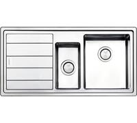 APELL LINEAR PLUS LNP1002ILBC LAVELLO 2 VASCHE GOCCIOLATOIO SX SPAZZOLATO SEMIFI