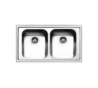 APELL LN862IBC LAVANDINO LAVELLO 2 VASCHE 86X50 CM SPAZZOLATO SEMIFILO 4 MM