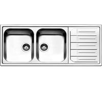 APELL MELODIA MLE1162IRBC LAVELLO 2 VASCHE 116 X 50 CM GOCCIOLATOIO DX SEMIFILO