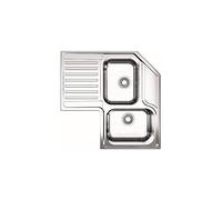 Apell ANGOLARE ROAN2B90ILBC - Lavello angolare 2 vasche gocciolatoio a sinistra