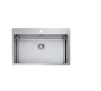 Apell Lavello Cucina 1 Vasca in Acciaio Incasso Larghezza 77 cm colore Acciaio - SZ76FBC