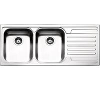 APELL VENEZIA VE116.2IRBC - Lavello incasso inox satinato 2 vasche con gocciolatoio a destra Disponibilita' immediata