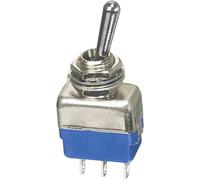 Interruttore a leva 1 x (On)/Off/(On) APEM 11137A 250 V/AC 2 A momentaneo/0/momentaneo 1 pc(i)