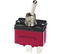 APEM Interruttore a Leva 1 x (on)/Off/(on) 3637NF/2 250 V/AC 6 A momentaneo/0/momentaneo 1 pc(s)