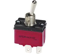APEM 3647NF/2 3647NF/2 Interruttore a levetta 250 V/AC 6 A 2x (On) / Off / (On)