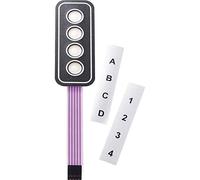 Apem AC3533 Tastiera a Membrana Autoadesivo, con Etichette di siglatura Matrice Tastiera 1 x 4 1 pz.