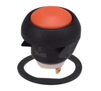 APEM IBR3SAD9 Interruttore Pulsante 12mm Arancione IP67 SPST Saldatura