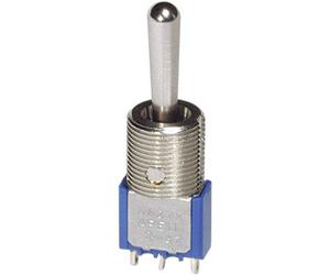 APEM Interruttore a Leva 2 x (on)/Off/(on) 5647MA 250 V/AC 3 A momentaneo/0/momentaneo 1 pc(i)