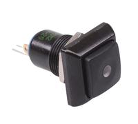 APEM IPC1SAD2L0Y Interruttore Pulsante 12mm LED Giallo Ritenzione SPST Nero