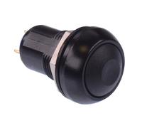 APEM IPR1PAD2 Pulsante 12mm Rotondo Latching Nero SPST IP67