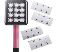 APEM Tastiera a membrana AC3535 Autoadesiva, con nastro di tracciamento Matrice 4 x 4 1 pz