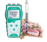 Apera Instruments PH850-BS - Misuratore di pH portatile per carne, dotato di elettrodo LabSen 763 PH (intervallo di misurazione del pH: da 0 a 14,00)