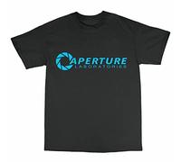 Aperature Laboratories T-Shirt Cotton Half Life Inspired Portal Glados Black M