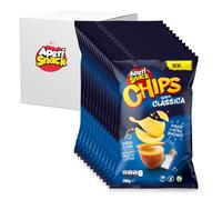 Aperisnack® - AP03.001.20 Box 12 pz - Chips Classica Patatine Box 12 buste in formato 300g - Senza Glutine, Patatine fritte, snack salato, vegano per feste e party, aperitivo fai da te