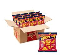 Aperisnack® - AP03.040.03 Smiles - Cornetti al gusto formaggio 22g x 36pz. Patatine, chips di mais al formaggio, senza glutine, non fritti, snack per aperitivo ideale per tutti