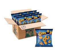 Aperisnack® - AP03.041.03 Box 36 pz - Loops Anelli al gusto pizza 22g x 36 pz, Patatine, chips di mais in Monoporzione, senza glutine e non fritti, ideali per aperitivi e merenda, adulti e bambini