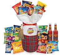 Aperisnack® - AP06.017.07 - APERICALZA MAXI - LA CALZA SALATA MAXI 28PZ, snack + 2 Drink My Spritz Sacca regalo di cotone ricamato riutilizzabile. Natale 2025, Epifania| Idea regalo