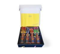 Aperisnack® - AP18.001.14 - APERIBOX EXPERIENCE 22 SNACK e 4 Drink My Spritz da 27,5cl - Scatola regalo con Snack salati, patatine e drink italiano