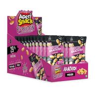 Aperisnack B-Protein - APS04.001 - Astuccio 18 Snack Monodose - Arachidi Tostate, arachidi senza sale e senza olio - Legumi 100% Naturali - 18 monoporzioni x 25 g - casa e rivendita