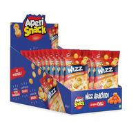 Aperisnack B-Salty - APS01.032 - Astuccio 18 Snack Monodose - Arachidi Ricoperte al gusto Chili Paprika, Pastella croccante e gustosa - 18 monoporzioni x 28 g - casa e rivendita