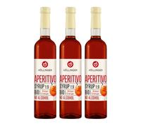 Aperitivo sciroppo di cocktail biologico Höllinger - Organic Bitter-Orange Flavored Syrup, Vegan, 3x500ml Glass Bottle, Natural Botanical Ingredients