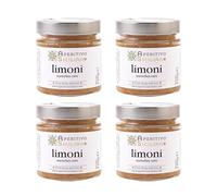 Aperitivo Siciliano - Marmellata di LIMONI Siciliani - 4 vasetti da 220 gr - Made in Italy