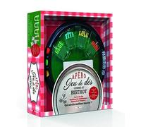 Apéro jeu de dés comme au bistrot: Coffret avec 1 piste de dés, 5 dés, 4 verres à shot, 18 jetons et 1 livre de recettes