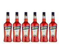 Aperol 6 Bottiglie da 1 Litro | Aperitivo Alcolico per Spritz | Vol. 11% | Confezione da 6 bottiglie