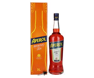 Aperol Aperitivo 11% Vol. 3l in confezione regalo con versatore per bottiglie