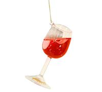 Aperol Spritz - Ornamenti natalizi in vetro, idea regalo per aperitivi estivi, perfetto come regalo segreto di Babbo Natale, regalo di addio al celibato, regalo di compleanno, pezzo da appendere