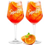 Aperol Spritz Set di 2 bicchieri realizzati in Germania - unici bicchieri Aperol per il momento perfetto | Set di bicchieri da spruzzo premium | 430 ml | ideale come set regalo Aperol