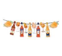 Aperol Spritz - Striscione per addio al nubilato, decorazioni per addio al nubilato, 5 m, ghirlanda arancione a tema cocktail, Last Spritz As Miss Party Supplies