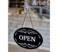 Aperto Chiuso Open Closed Cartello, Cartello di in metacrilato per Porte Cartello Pensile Bifacciale per Negozio Caffè Ristorante Pub Bar