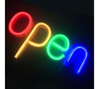 Aperto LED Neon Segni Luce Orari di Business, Alimentato da USB o AAA Batterie Negozio Window Store Segni per Cafe Bar Hotel Libreria Ristorante Bakery Wall Decor