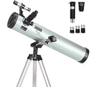 Apertura 76 mm 700 mm, riflettore per principianti con 3 oculari H20 mm H12,5 mm H4 mm, ottimo per i bambini per esplorare lo spazio, la luna e le stelle