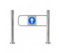 Apertura a 90° Unidirezionale Ingresso Cancello di Sicurezza | Si PUò Spingere Solo Verso L'interno, Ma Non Verso L'esterno, Telaio in Acciaio Inossidabile(Right,80cm)