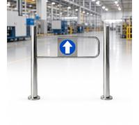 Apertura a 90° Unidirezionale Ingresso Cancello di Sicurezza | Si PUò Spingere Solo Verso L'interno, Ma Non Verso L'esterno, Telaio in Acciaio Inossidabile(Left,100cm)